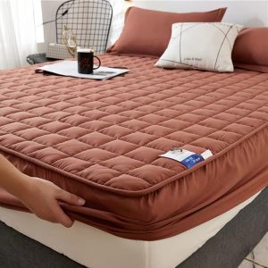 New arrival crystal velvet cotton thick mattress quilted bedspread