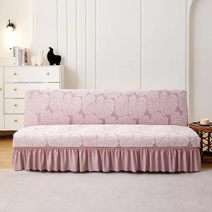 New Fashion Thickened Simplicity Design 3 Seater Sofa Cover Pure Color Jacquard Sofa Covers With Skirt