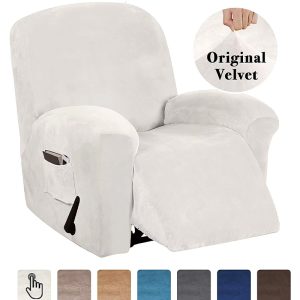 Stretch Slipcover Chair Cover Sofa Furniture Cover 1-Piece Modern Rich Velvet