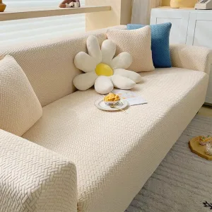 Wholesale Graphic Floral Packaging Knitting Classical Stretchable Jacquard sofa Cover